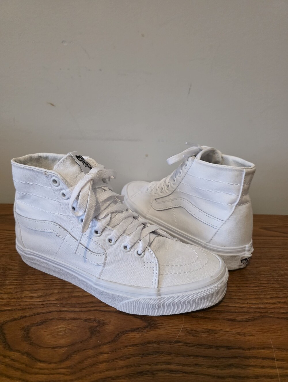 Vans Sk8-Hi White High Top Sneakers